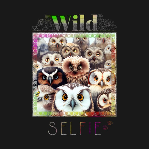 Owl Bird Wild Nature Funny Happy Humor Photo Selfie by Cubebox