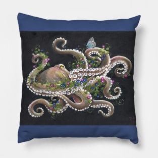 The Octopus Who Became A Garden For His Unlikely Friend Pillow