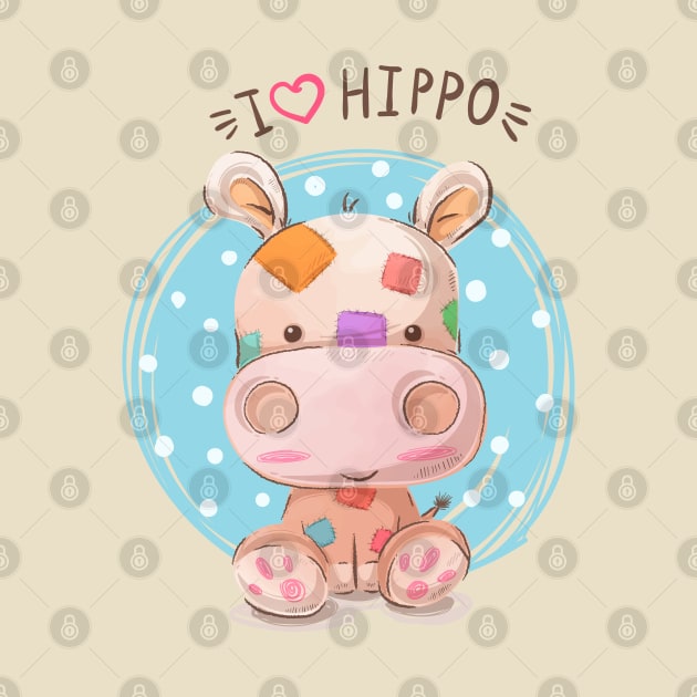 I love hippo by Mako Design 