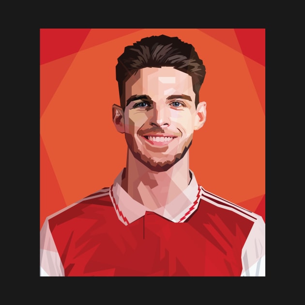 Declan Rice In Vector Art by Hanafi