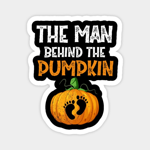 Halloween Pregnancy 2022 For Men Expecting Pumpkin Costume Shirt Magnet by Kelley Clothing