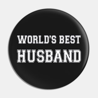 World's Best Husband Pin