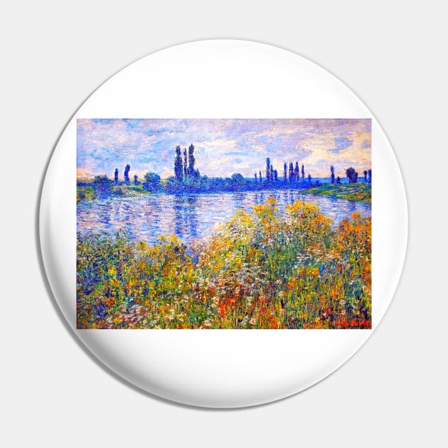 'Flowers on the Banks of Seine near Vetheuil' by Claude Monet REMASTERED TECHNICOLOR Pin by FineArtMaster