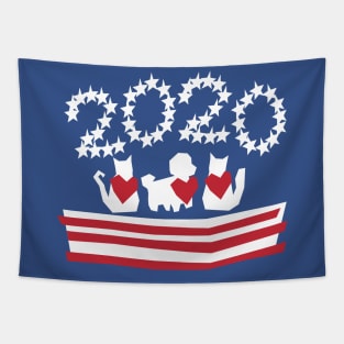 Patriotic 2020 Pets Tapestry