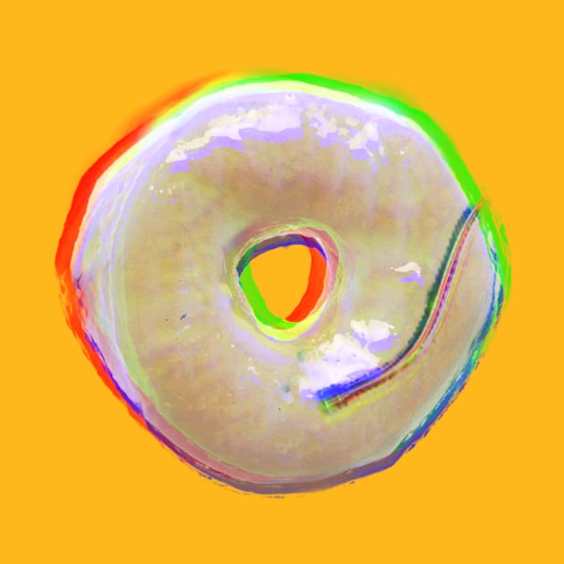 Glitchy Technicolor Donut by Pacetree