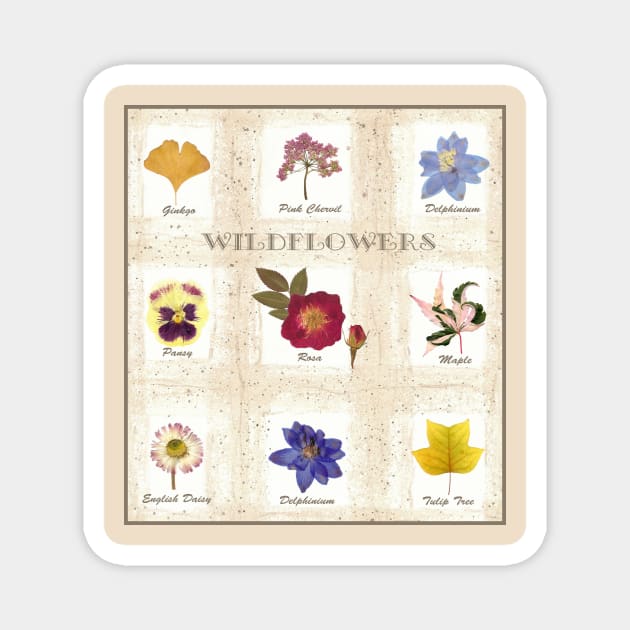 Wildflowers Magnet by My Petal Press