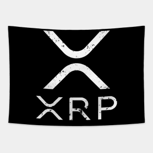 XRP Crypto Cryptocurrency Distressed T-Shirt Tapestry