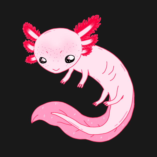 Cute Axolotl Design by TheLuckyAxolotl