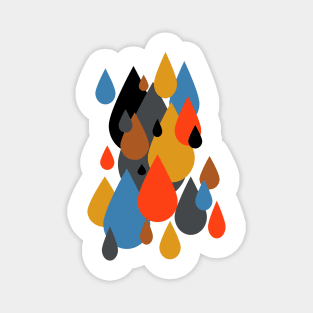 Mid Century Modern Rain Drops on Your Head Magnet