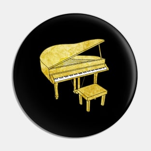 Gold Piano Pin