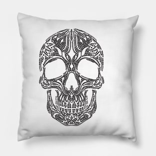 Skull Rhinestone Style Pillow