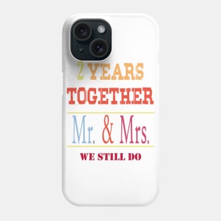 2 Years Together Mr & Mrs 2nd Wedding Anniversary Phone Case