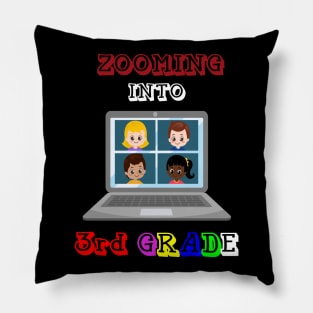 Zooming Into 3rd grade - Back to School Pillow