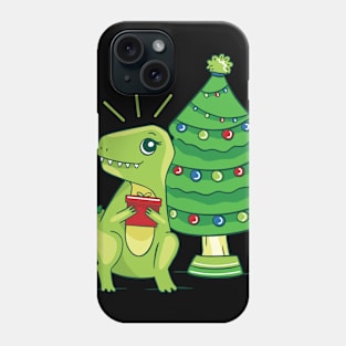 Christmas T-rex Phone Case