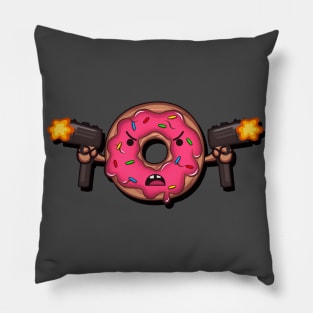 Angry Donut Pillow