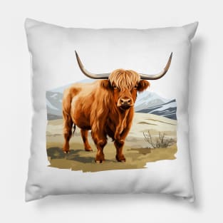 Highland Bull Pillow