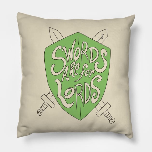 Sword Lord Pillow by ptdoodles