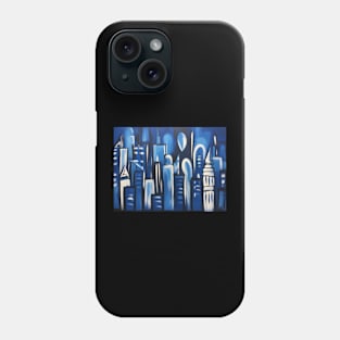 New York City in Picasso's Blue Period style Phone Case