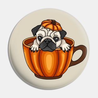 Pugkin Spice Latte Pin