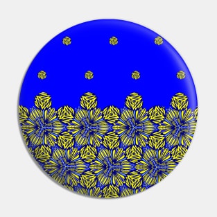 Pattern yellow and blue Pin