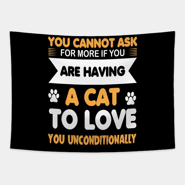 Your heart is likely to be very big if you have loved many cats Tapestry by Aprilgirls