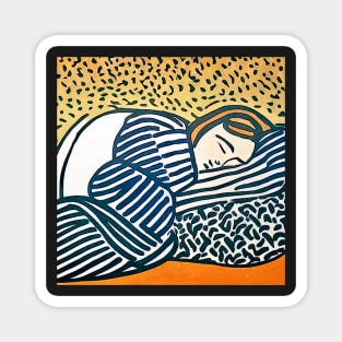 Sleeping Woman-Matisse inspired Magnet