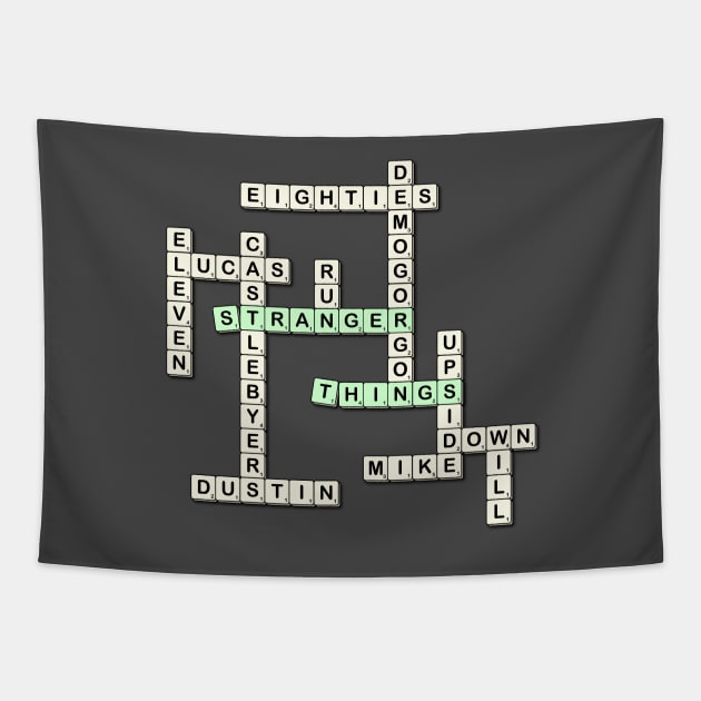 Scrabble Things Tapestry by lallama
