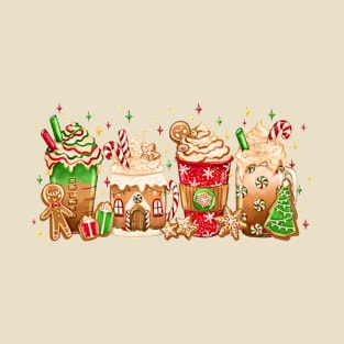 Gingerbread Christmas Latte | Coffee Lover T-Shirt