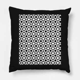 Decorative Black and White Pattern Pillow