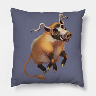 Prancing River Boar Pillow