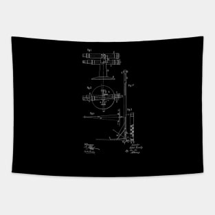 Telescope Telemeter Vintage Patent Drawing Tapestry