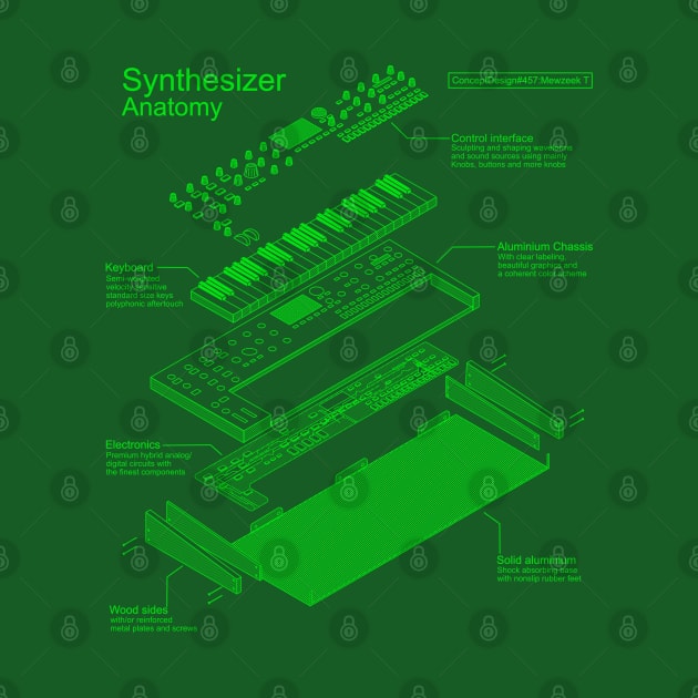 Synthesizer Anatomy design for Synth musician and music producer by Mewzeek_T