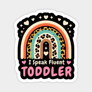 Groovy I Speak Fluent Toddler Funny Daycare Provider Teacher Magnet