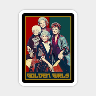 Retro golden Girls beauty Magnet