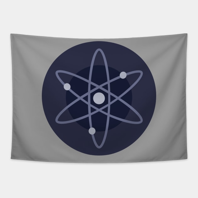 Cosmos Atom Crypto Tapestry by Milasneeze