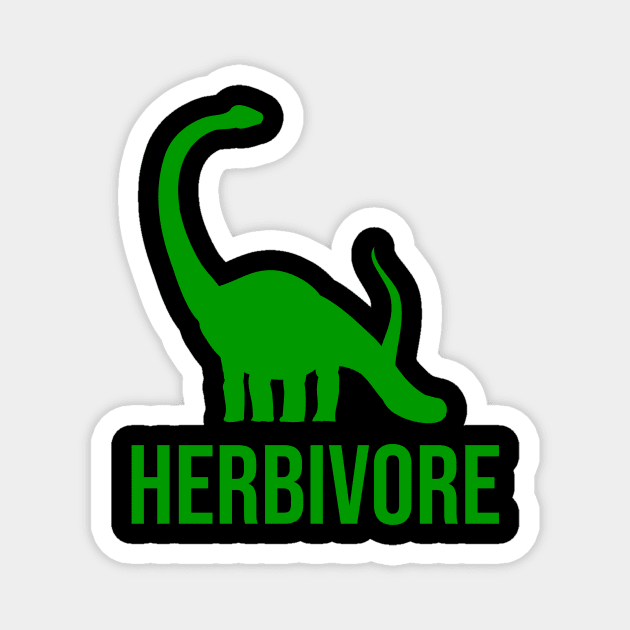 Herbivore Dinosaur vegans gifts Magnet by cypryanus