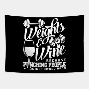 WEIGHTS AND WINE Tapestry