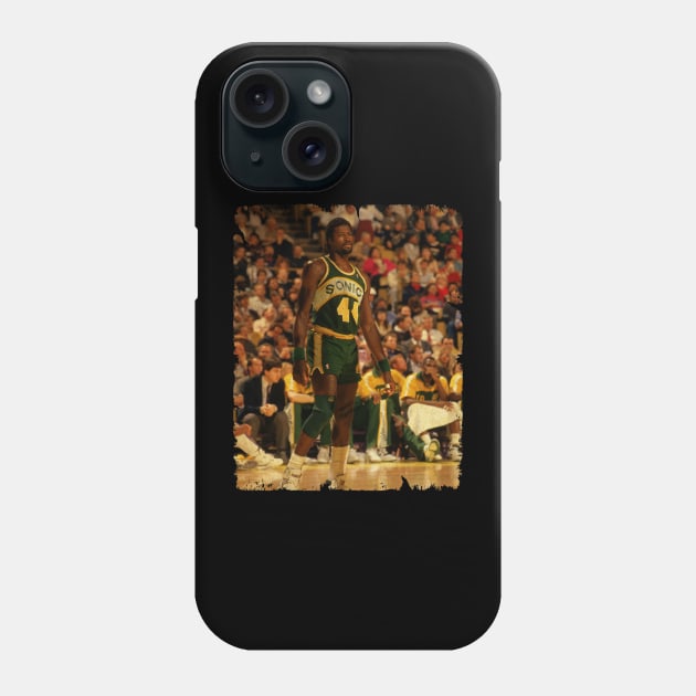 Michael Cage /// Michael Cage Vintage Design Of Basketball /// 70s Phone Case by Statman Sports