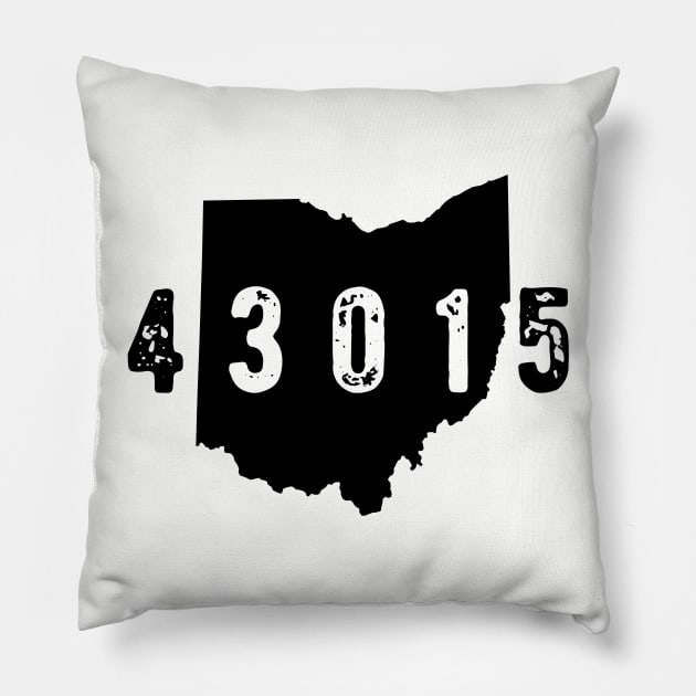 43015 Zip Code Delaware Columbus OHIO Pillow by OHYes
