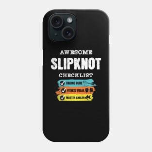 slipk retro checklist Phone Case