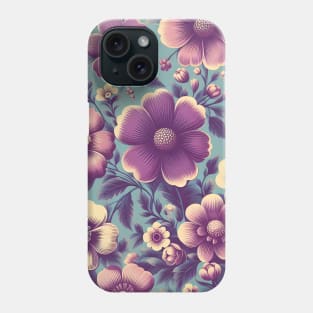 Purple Flowers Phone Case