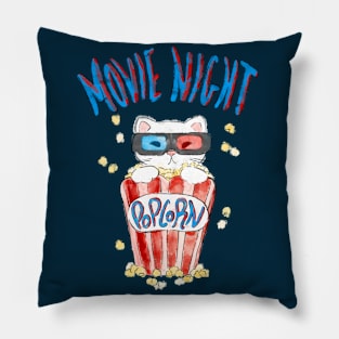 Movie Night Cat Pillow