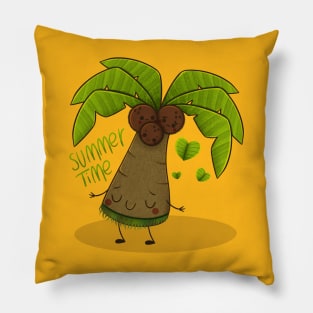 Summer Time Coconut Tree Pillow