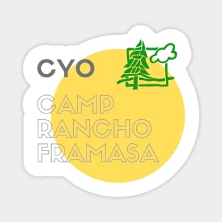 Yellow Camp Circle Magnet