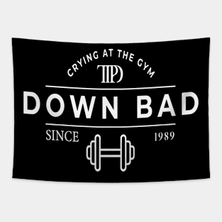 Down Bad Crying at the Gym Tapestry