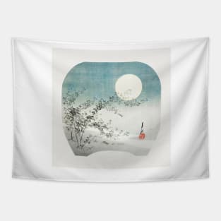 Full Moon and Autumn Flowers by the Stream by Ogata Gekko Tapestry