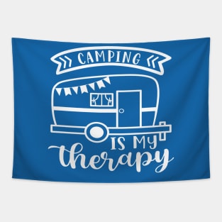 Camping Is My Therapy Camper RV Tapestry