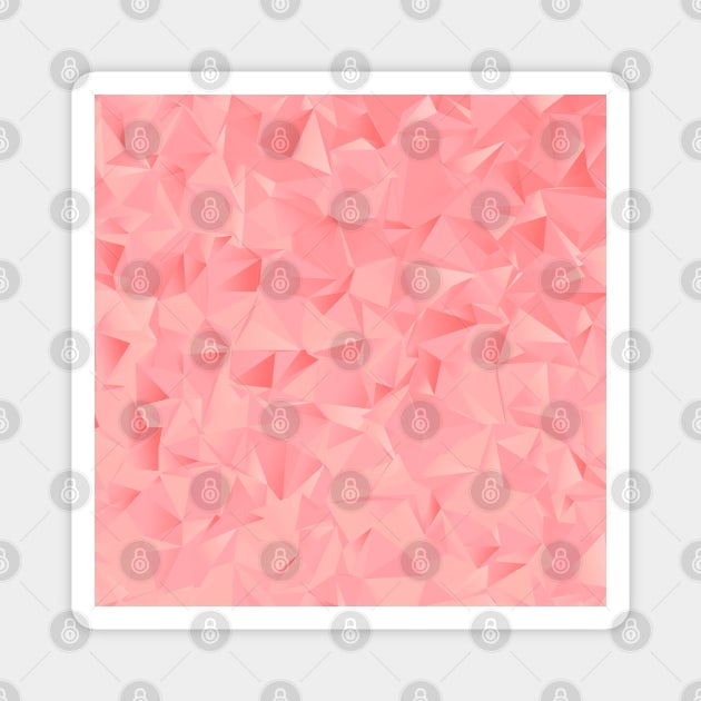 Blush Pink Polygonal Pattern Magnet by thesnowwhyte