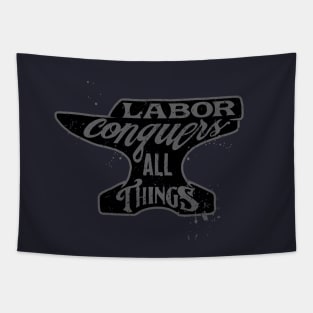 Labor Conquers All Things Tapestry