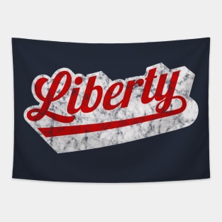 Show Your Support for LIberty with this vintage design Tapestry